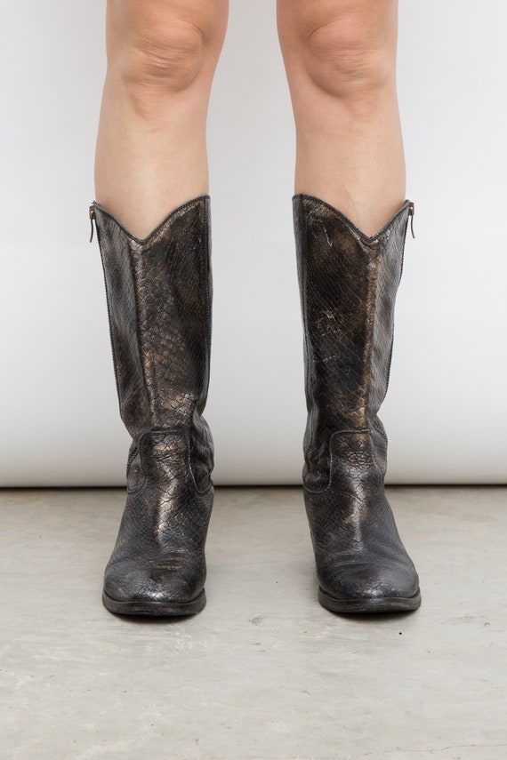 snakeskin cowboy boots uk