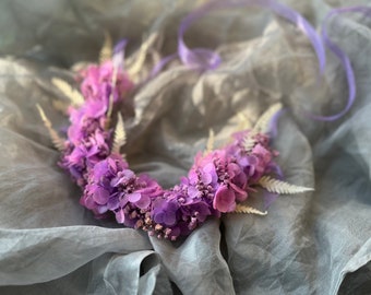 Preserved Floral Crowns -  Perfect for a Bridal Wreath, Flower Girl Crown, a Gift for Her, or for a Costume Party
