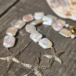Colar de Pérolas e Estrelas do Mar