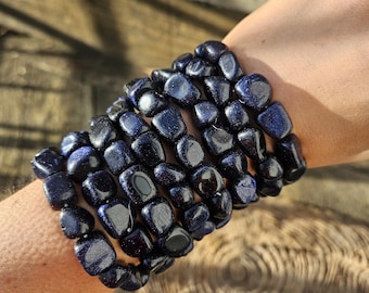 Blue Goldstone Bracelet