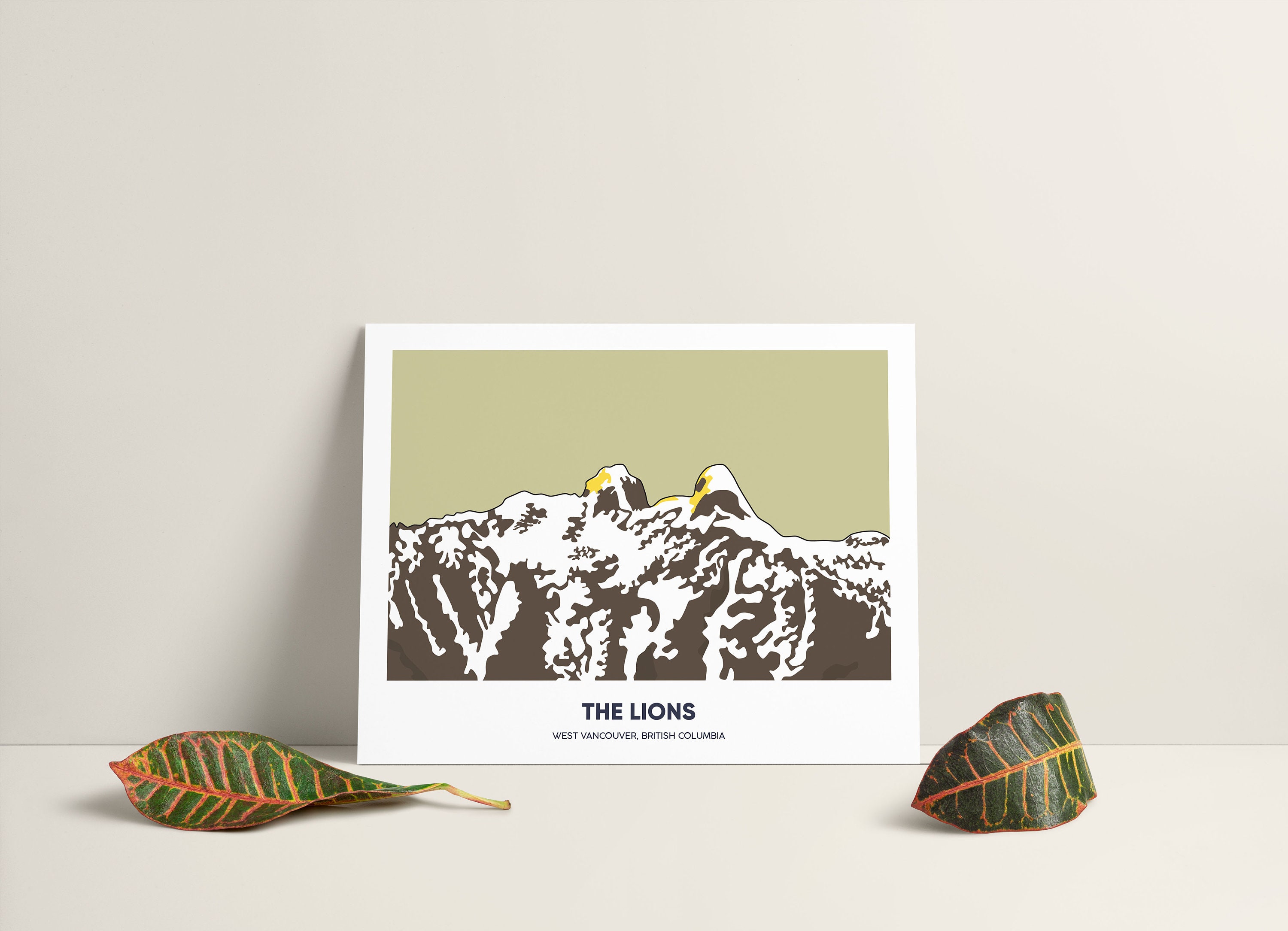 絵画 LIONSAN The Lions Print, Mountain Art, West Vancouver, BC - Etsy Canada