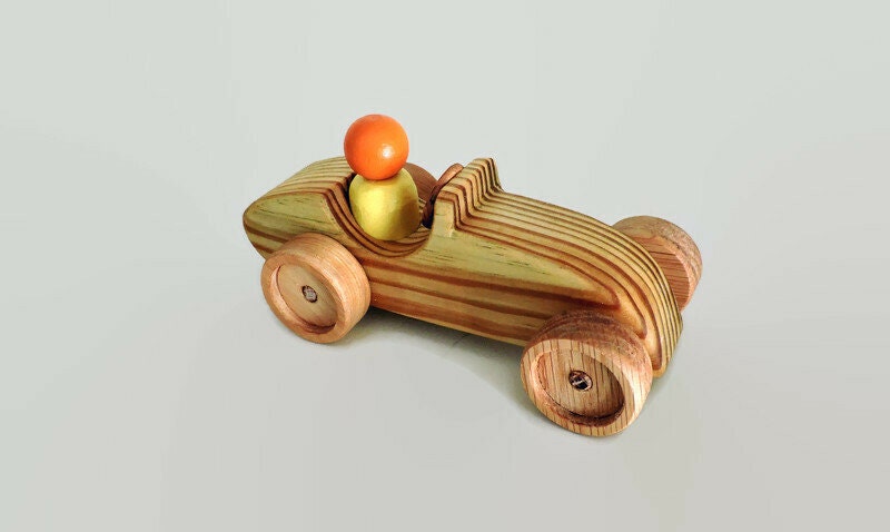 Coches de juguete de madera coche de carreras de juguete de | Etsy