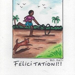 Cartes Haïtiennes  paquet de 5 pour 8 dollars