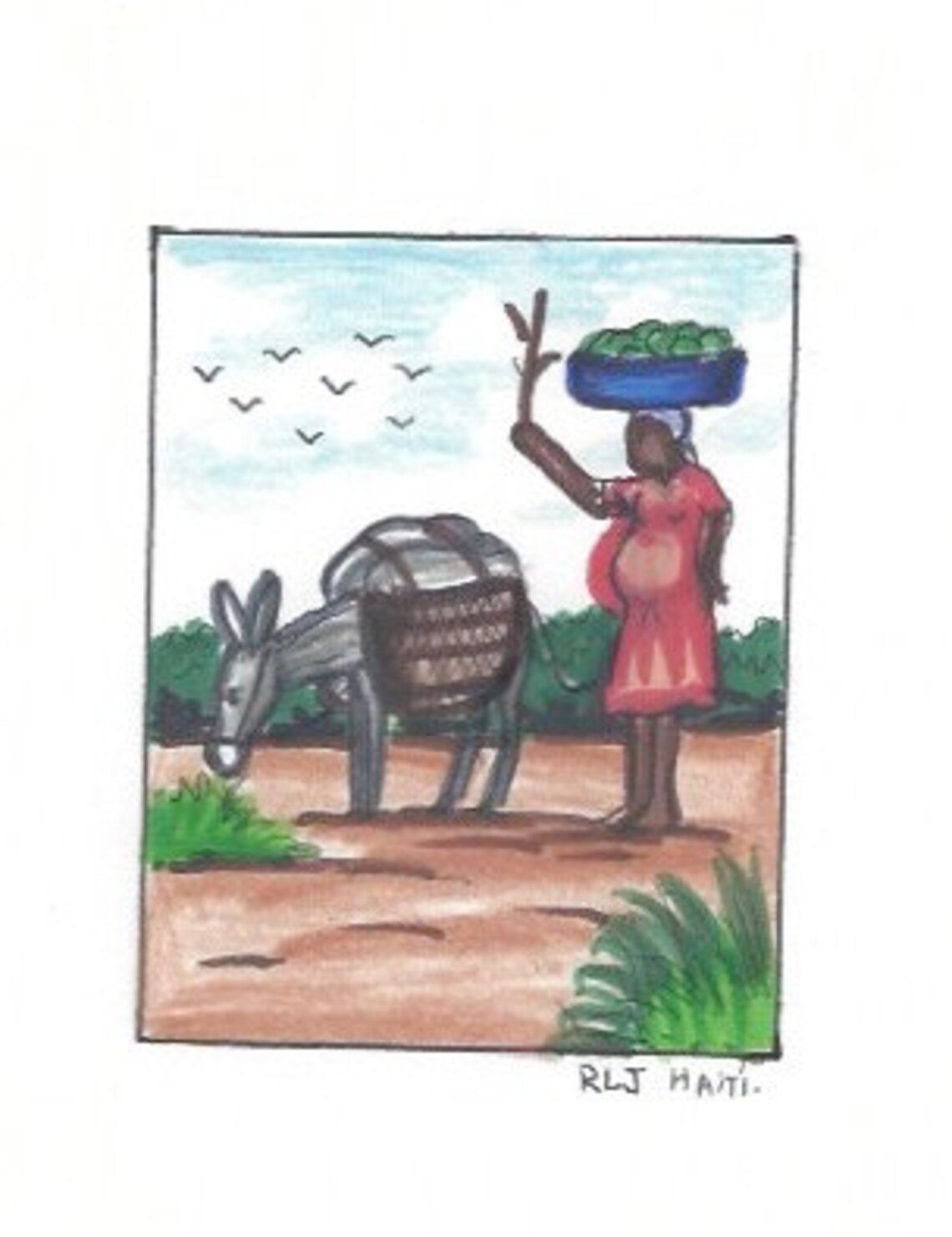 Haitian Cards 5 for 8 Dollars Etsy