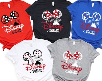 Disney Squad Matching Shirts, Custom Disney Family Shirts, Disneyworld Shirts, Mickey Mouse Tee, Disneyland Shirt, Matching Trip Shirts 2026