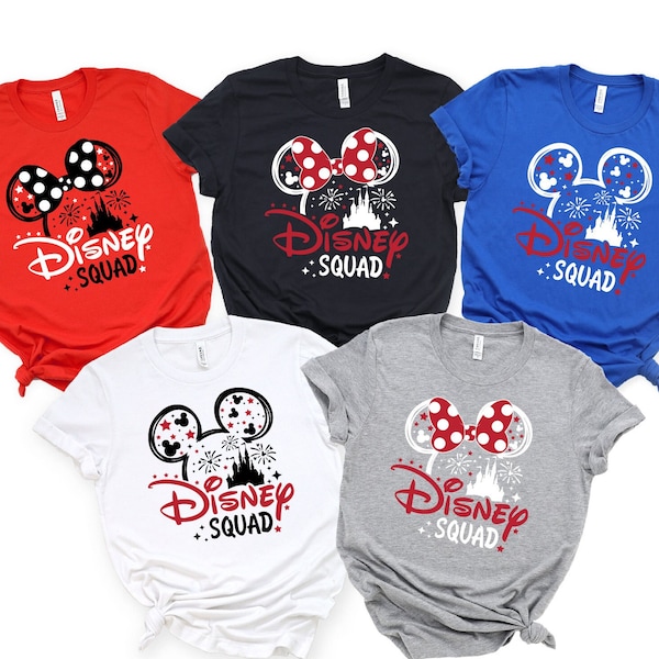 Disney Squad Matching Shirts, Custom Disney Family Shirts, Disneyworld Shirts, Mickey Mouse Tee, Disneyland Shirt, Matching Trip Shirts 2026