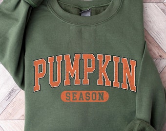 Retro Pumpkin Season Crewneck Sweatshirt, Comfort Colors Fall Pullover