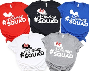 Disney Squad Shirts, Family Disney Shirts, Matching Family Disney Shirts, Personalized Disney Shirts for Family and Women, Family Shirts
