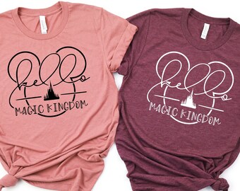 Magic Kingdom Shirt / Disney Gruppe Shirts / Disneyworld Familienausflug / Walt Disney Schloss / Disneyland Shirt / Disney Urlaub Themen Tees / 2023