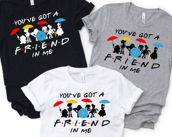 Camiseta de Toy Story "Tienes un amigo en mí", camisetas de Disney, camisetas a juego de Disney World, camisetas de viajes de Disney para amigos, camisetas de grupo