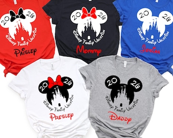 Matching Disney Family Shirts, Disneyworld Shirts, Family Vacation 2026, Disneyland Shirt, Disney Trip Tees, Personalized Mickey Mouse Shirt
