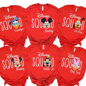 Disney Family Shirts, Disneyworld Shirts Family, Custom Disney Characters Family Sunglass Shirts, Personalized, Disney Family Shirts, Gigi