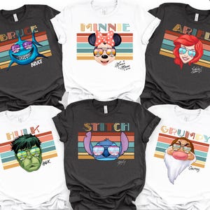 Disney Family Shirts, Disneyworld Shirts, Matching Disney Character Shirt, Custom Disneyland Tshirt, Family Vacation Tees, Disney Trip 2026