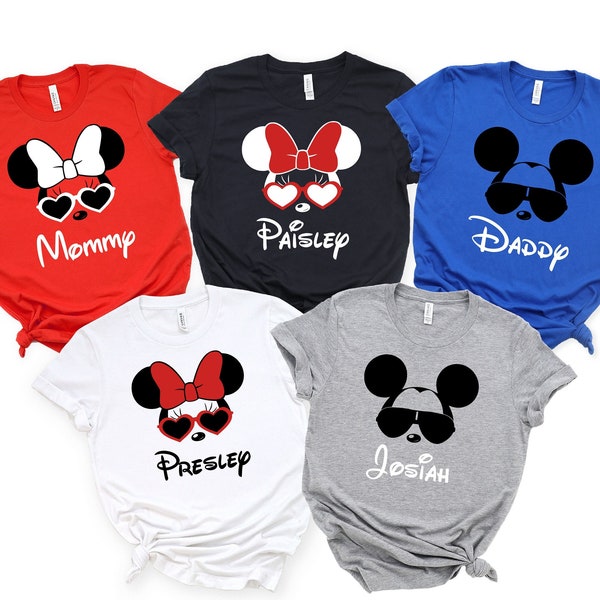 Mickey Aviator Shirt, 2023 Disney Shirts, Mickey Sunglasses Shirts, Matching Disney Family Shirts, Disney Shirts, Family Matching T-Shirt