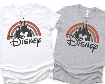 Disneyworld Shirts, Disney Shirts, Disneyworld Vintage Shirts, Disney Rainbow Castle Shirt, Disney Vacation Shirts, Disney Family Shirts