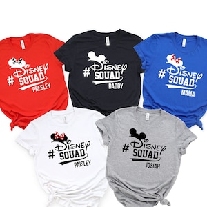 Disney Squad Shirts, Disney Familien Shirts, Disney Shirts, passende Disney Shirts, Mickey Shirts, Minnie Shirts, Custom Disney Shirts