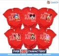 Disney Family Shirts, Disneyworld Shirts Family, Custom Disney Characters Family Sunglass Shirts, Personalized, Disney Family Shirts, Gigi