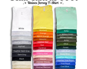 Bella Canvas Shirts, Plain Heather Shirts, Basic T-shirts, Unisex Blank Soft T-shirts, Wholesale, 3001, CVC, Unisex, Youth Shirts, Toddler