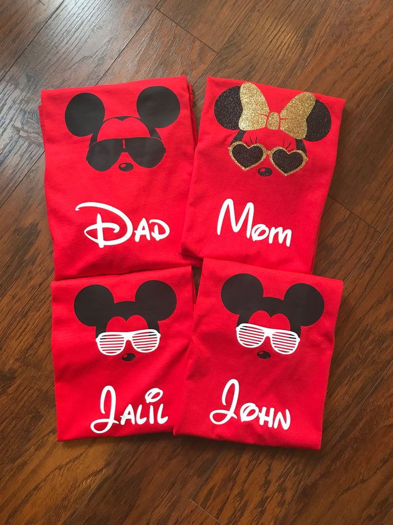 Disney Family Shirts Mickey and Minnie Head Ears His and Hers | Etsy