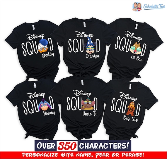 Disney Family Shirts, Family Disney, Disneyworld shirts, Disneyland Shirt, Disney Vacation Shirts, Custom All Characters, Matching Shirts