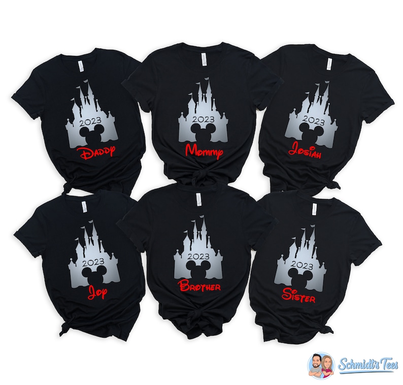 Disney Family Shirts Family Mickey Mouse Shirts Minnie Mouse Shirt Disney Trip Shirts Disney Trip Planner Custom Disney Shirts image 3