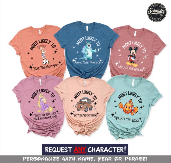 Custom Disney World Family Vacation Shirts 2026, Disney Family Trip Shirt, Matching Disney Shirts, Disneyland Squad Shirts, Personalized