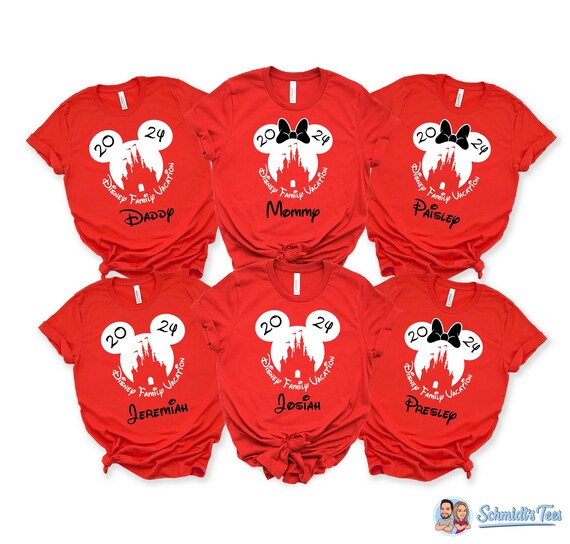 Matching Personalized Walt Castle Shirt, Disney Family Shirts, Family Trip Tshirts, Disneyworld Shirts, Disneyland Family Tees, Gigi