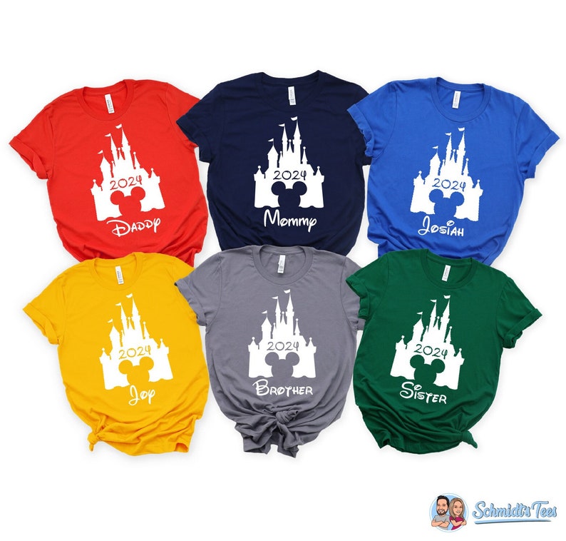 Disney Family Shirts Family Mickey Mouse Shirts Minnie Mouse Shirt Disney Trip Shirts Disney Trip Planner Custom Disney Shirts image 1