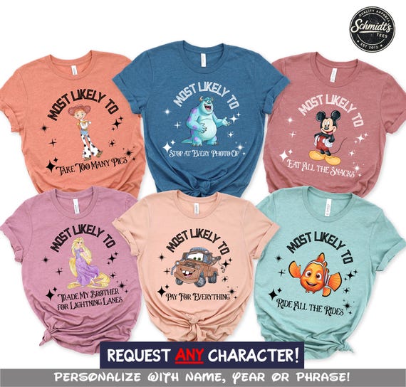 Custom Disney World Family Vacation Shirts 2026, Disney Family Trip Shirt, Matching Disney Shirts, Disneyland Squad Shirts, Personalized