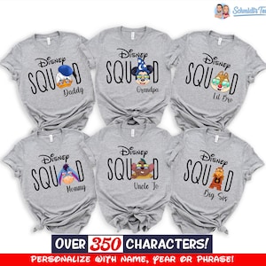 Disneyland Squad Shirts 2026, Disney Family Shirts, Gifts For Kids, Disneyworld Tshirts, Family Trip Tee, Gifts For Her, Group Shirts imagen 3