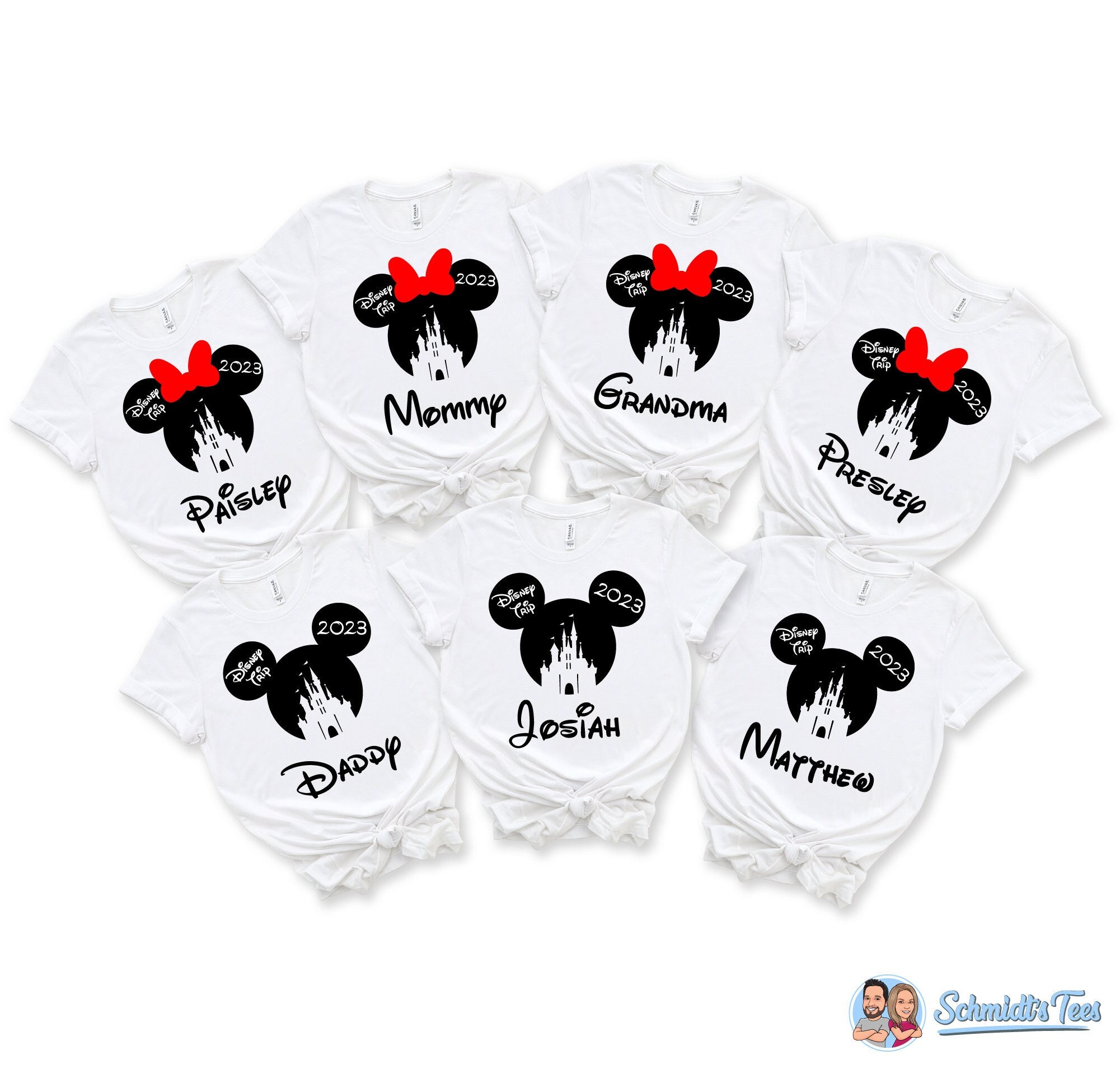 Discover Custom Disney 2023 Family Vacation Shirt, Family Trip 2023 Shirt