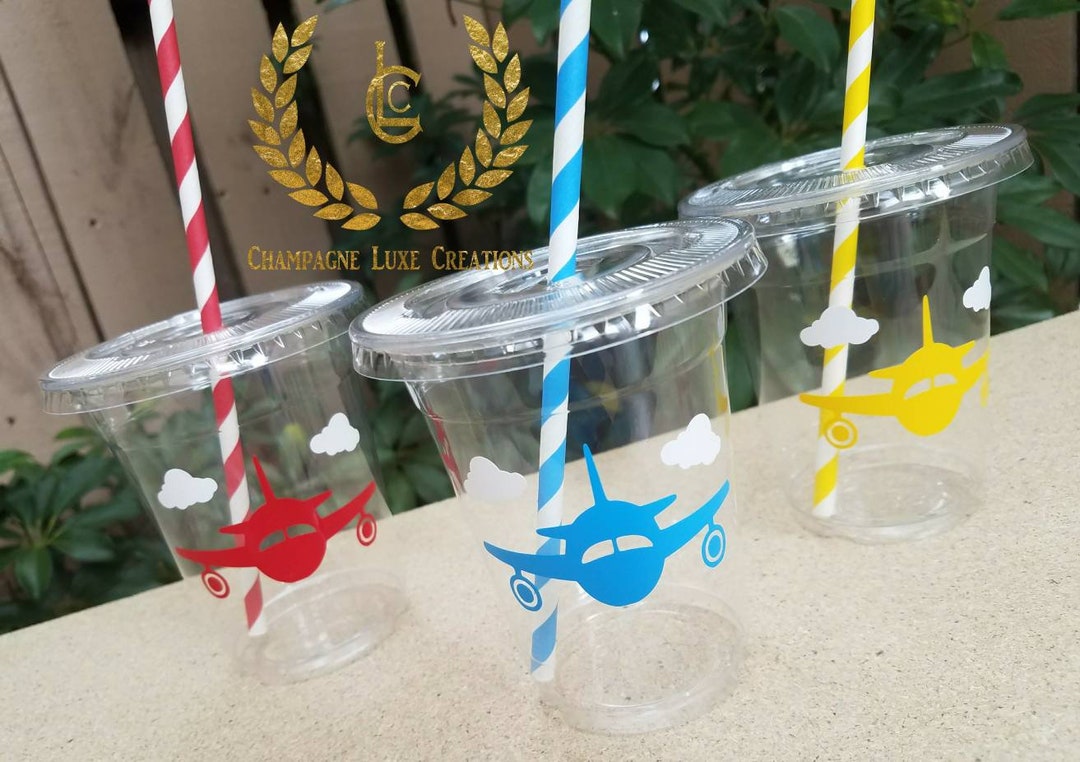 Airplane Party Cups, Plane Party Favor Cups (set of 12)- Plane Party ...