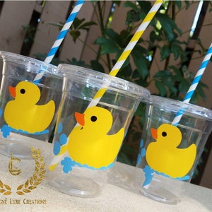 Rubber Duck Favor Cups, Rubber Duck Party Cups set of 12 Rubber Duck ...