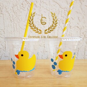 Rubber Duck Favor Cups, Rubber Duck Party Cups set of 12 Rubber Duck ...