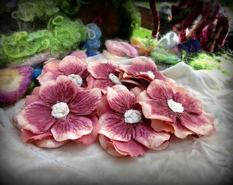 Flowers, Handmade, Appliques, Sewing, Trim, Craft Supplies, Embellishments, Roses