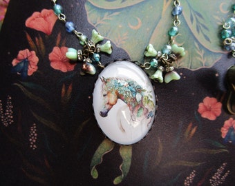 Necklace, Horse, Handmade, One of a Kind, Woodland