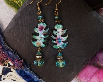 Earrings, Coral Reefs, Ocean, Sea, Handmade, Gift Ideas