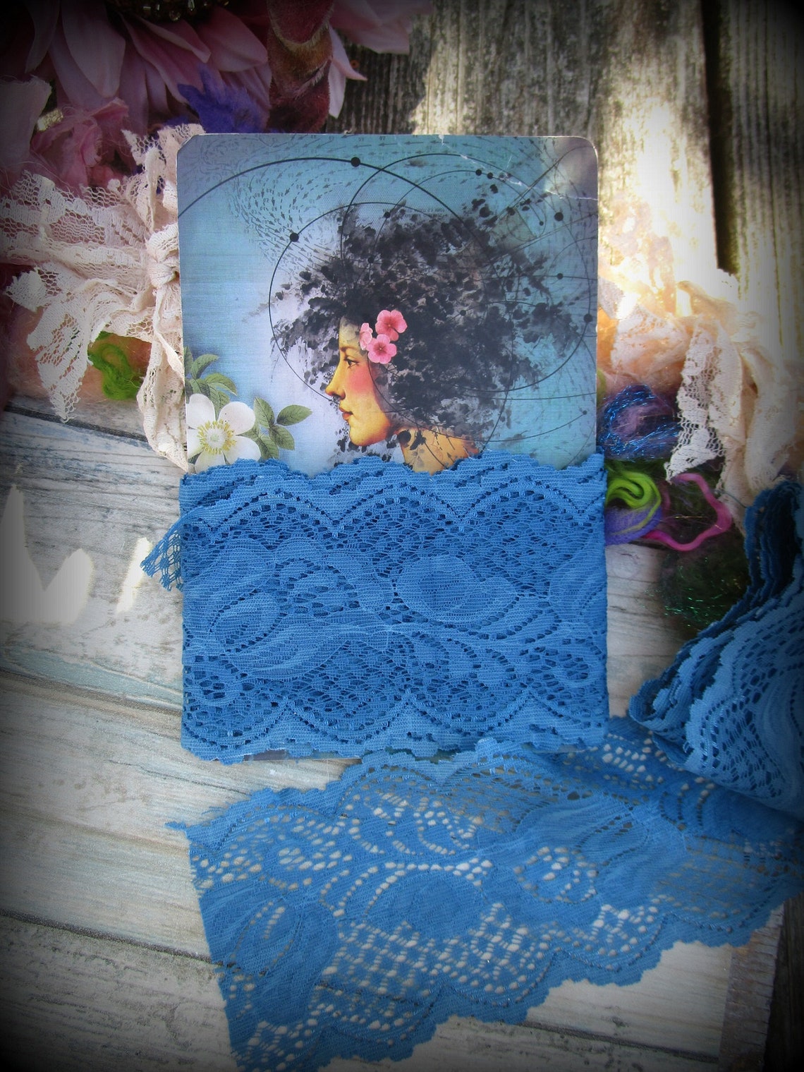 Vintage Lace Trim Destash Stretch Craft Supplies DIY Etsy