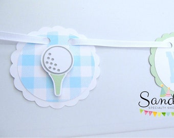 Golf Photo Banner, First Year Photo Banner, 1st Year Photo Banner, Milestone Banner, Newborn to 1 Year, Golf Tee, Golf Ball Hole In One