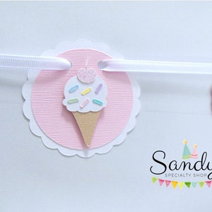 Ice Cream Photo Banner, First Year Photo Banner, 1st Year Photo Banner, Milestone Banner, Newborn to 1 Year, Ice Cream and Sprinkles Theme image 6