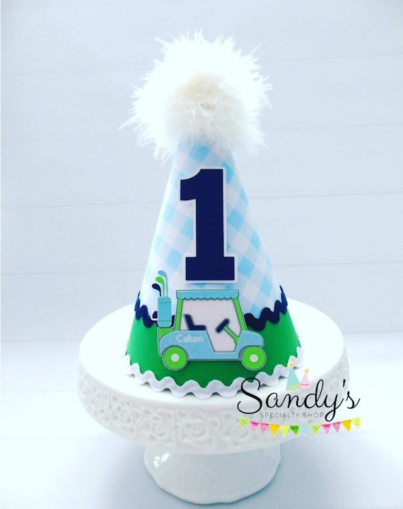 Golf Party Hat Golf Birthday Party Hat Golf Party Hole in Etsy