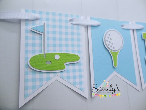 Golf Highchair Banner, Golf ONE Banner, Golf Party, Golf Par-tee, Hole in One Party, One Banner Il_570xn
