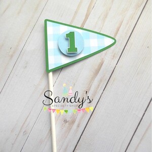 Golf Flag Cake Topper, Golf Cake Topper, Hole In One, Golf Cake Pick, Golf Party Theme, Par-Tee, Personalization Optional