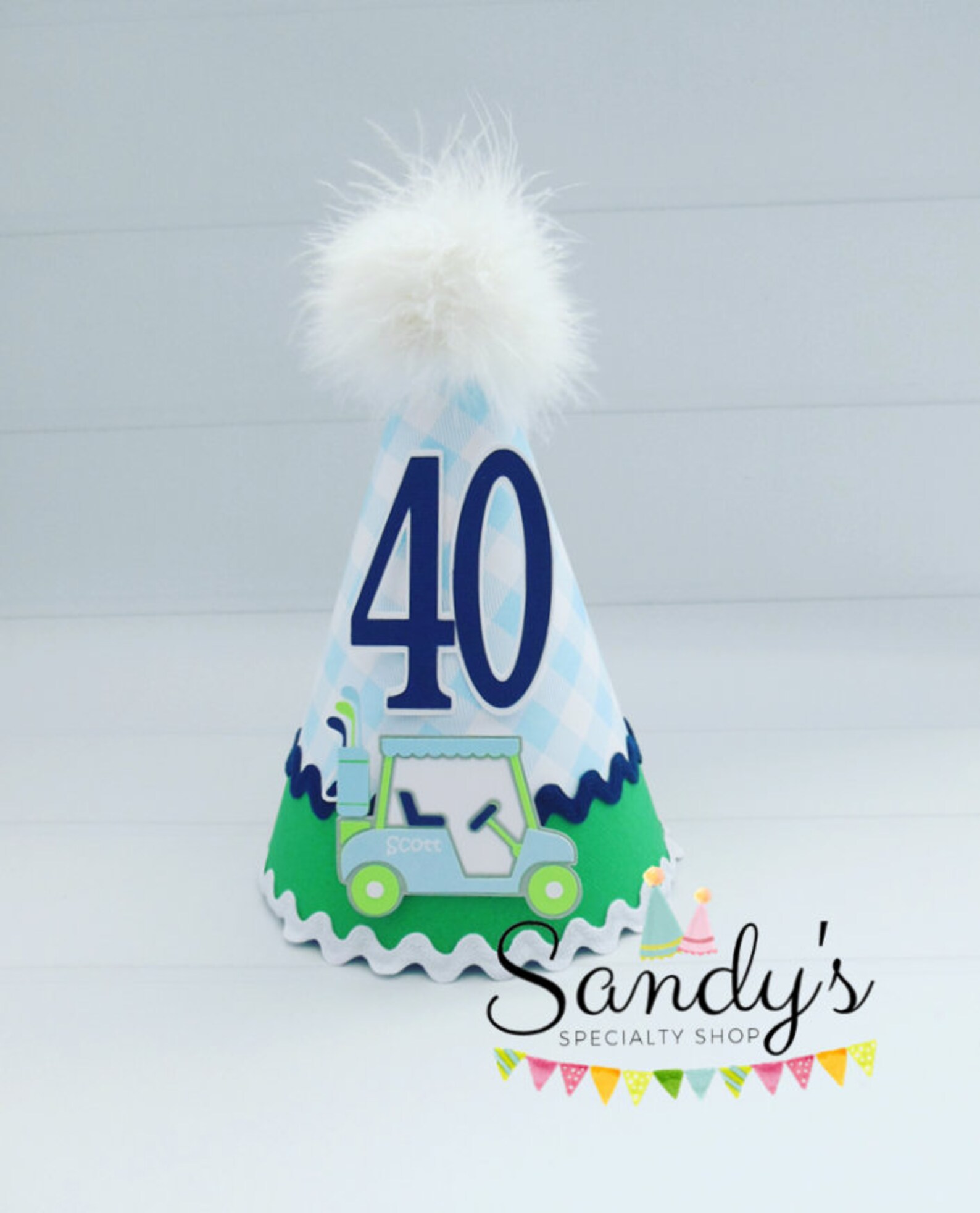 Golf Party Hat Golf Birthday Party Hat Golf Party Hole in Etsy