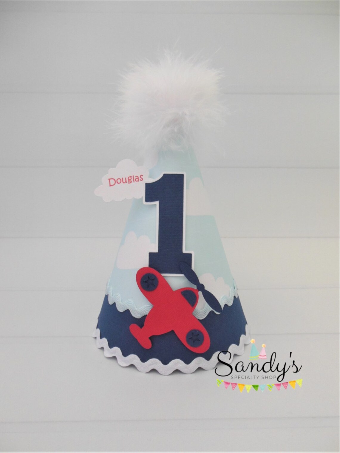 Airplane Birthday Party Hat Time Flies Party Hat Light Blue Etsy New Zealand