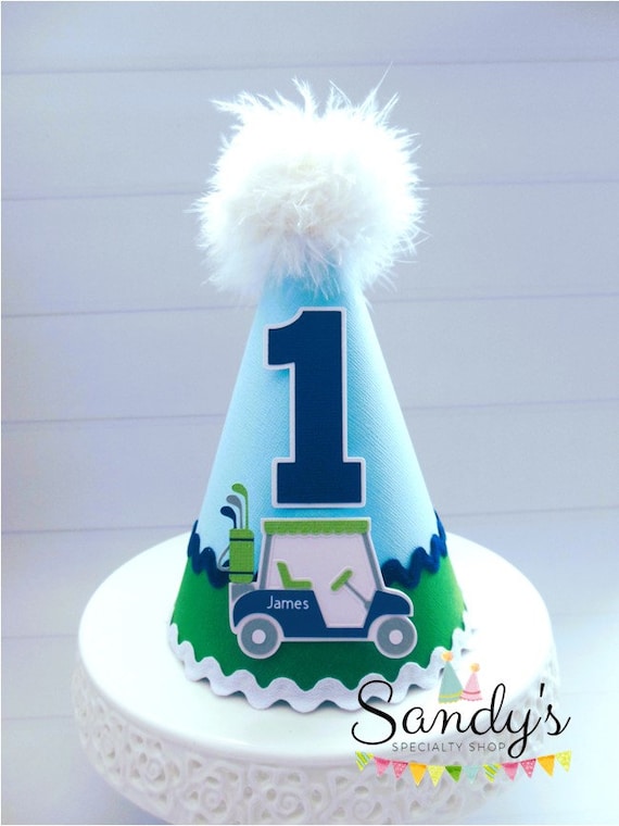 Golf Party Hat Golf Birthday Party Hat Golf Party Hole in Etsy