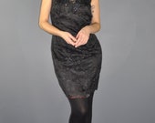 90s Black Gunne Sax Prom Dress - Medium As Is Vintage Sequin Party Dress