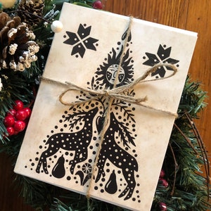 Winter Solstice Cards Yule Cards Solstice Cards Winter Cards Pagan Holiday Cards Christmas Cards With Deer Illustrated Winter Greeting Cards