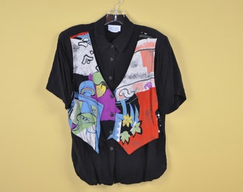 80s vest outfit