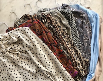 Vintage Print Bluse Mystery Bundle - Damen Button Down Top